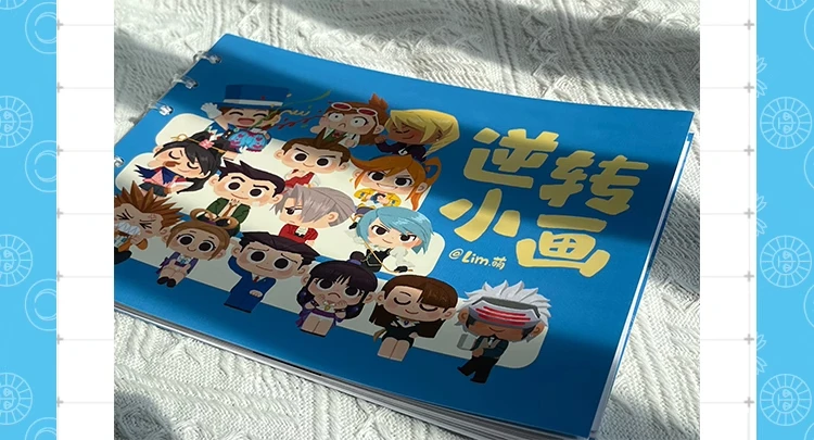 Anime Ace Attorney Franziska Von Karma Maya Fey Kristoph Gavin Miles Edgeworth Phoenix Wright Cosplay libro de dibujo de dibujos animados regalo