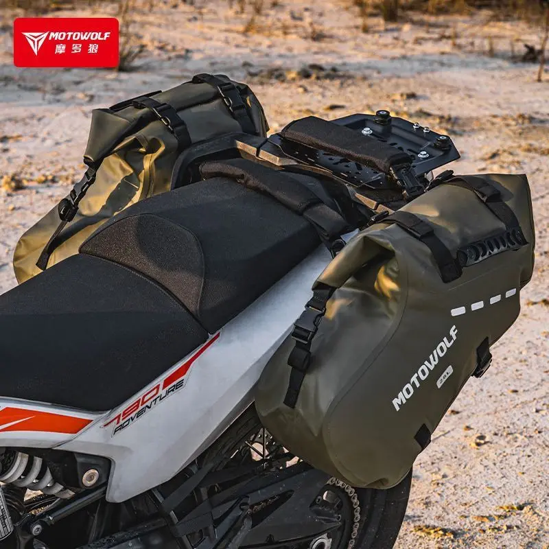 A pair Motorcycle Saddlebag Waterproof Motor Side Bag Shoulder Bag Riding Backpack For Adventure Sports Bike Motorcycle Frames