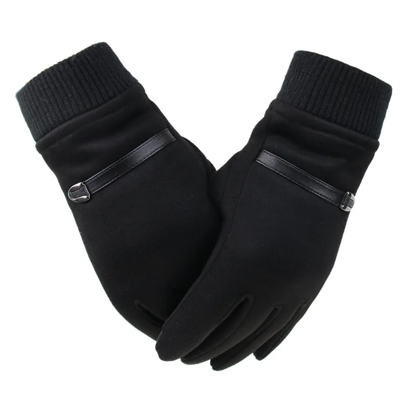 Autumn Winter Gloves for Men Women Touch Screen Texting Warm Gloves with Thermal Soft Knit Lining Elastic Cuff Driving Gloves