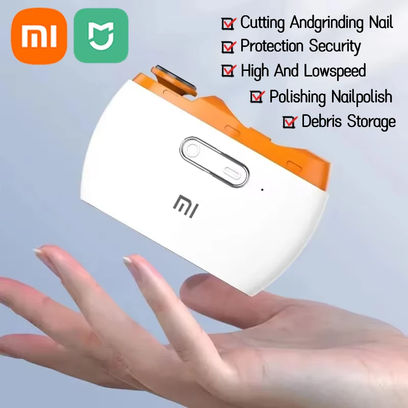 Xiaomi Mijia-cortaúñas eléctrico para niños, cortador de uñas automático, recorte de armadura pulida, hogar inteligente, adecuado para niños