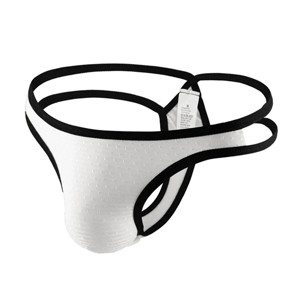 Strings élastiques taille basse pour hommes, sous-vêtements sexy en dentelle, string creux, culottes en poudre Sissy, caleçons ultra-fins respirants