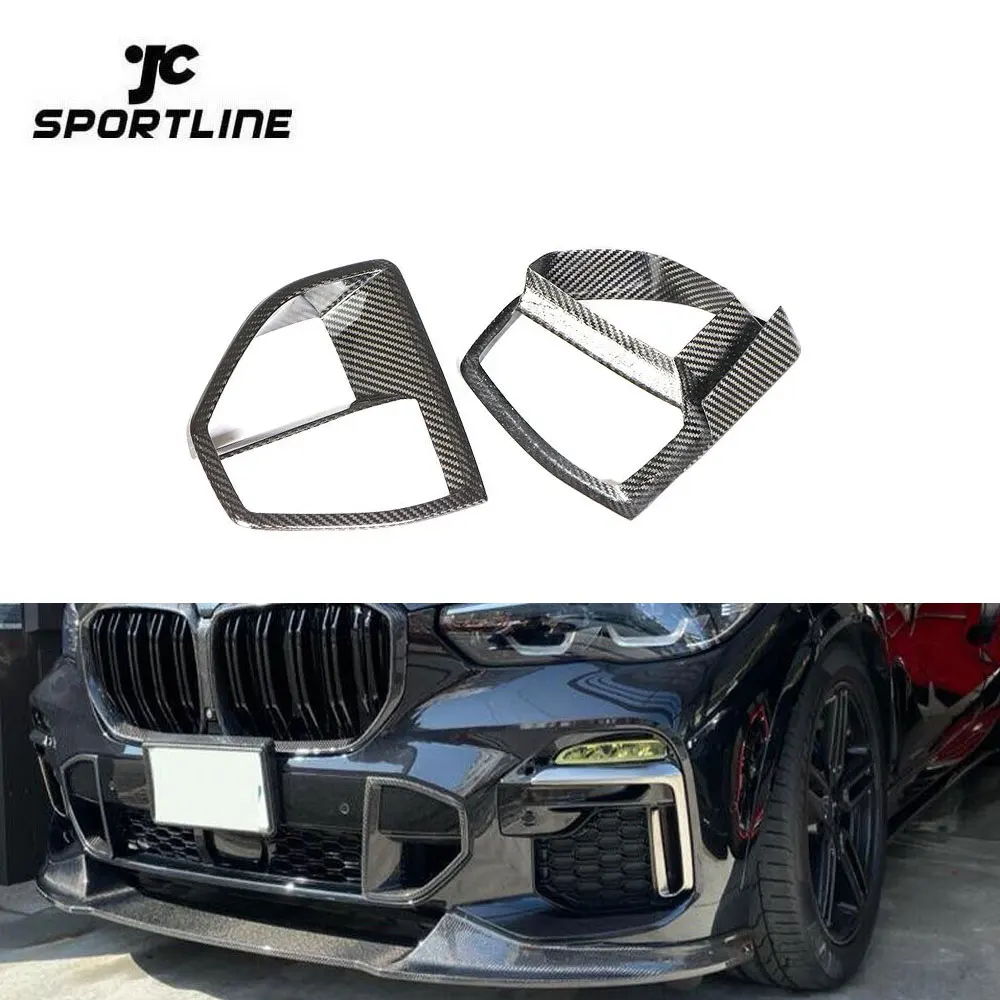 

P Style Autoclave Dry Carbon Fiber X5 G05 Front Bumper Air Vents For BMW X5 M Sport 2019-2020