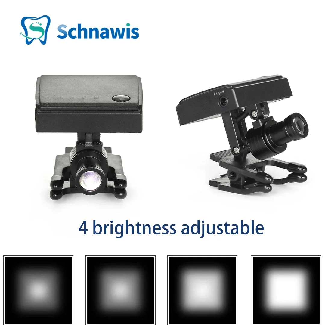 5W Mini Dental Headlight Wireless Portable LED Headlamp +3.5X Dentistry Surgical Magnifier Dental Loupes Binocular Magnifying