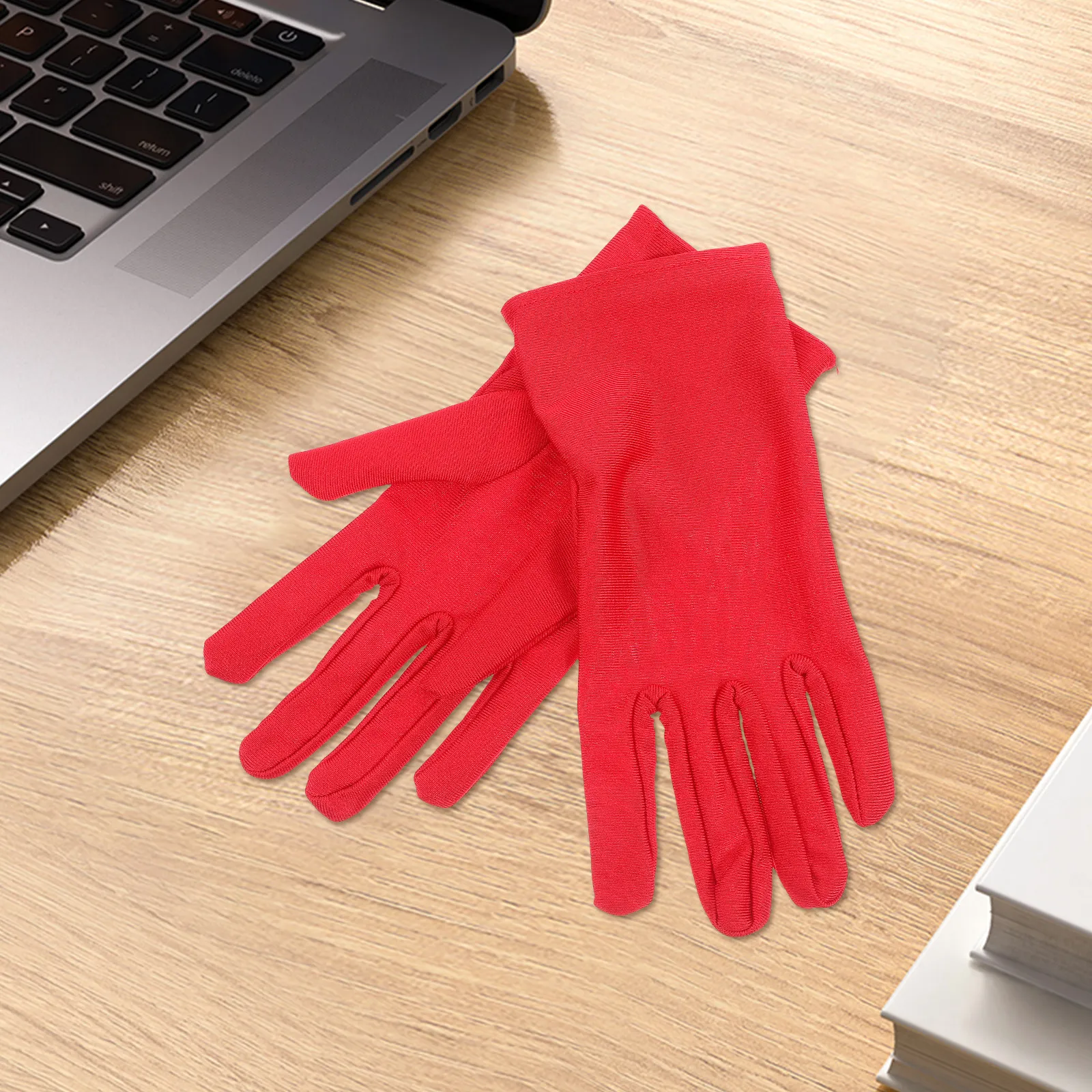 3Pairs Premium Spandex Stretchy Jewelry Etiquette Gloves for Inspection Handling Art Glass Electronics Dust-Free