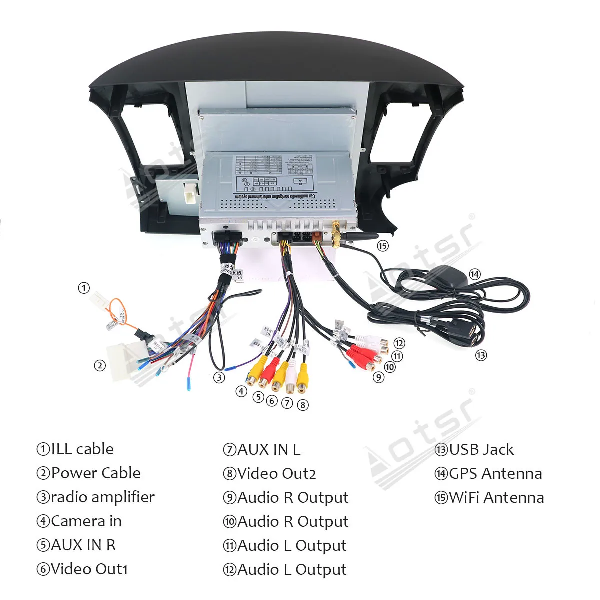 12.1 inches Andriod 13 For Mitsubishi Lancer EX 2010-2015 Car Stereo Radio Multimedia Wireless GPS Navigation Durable