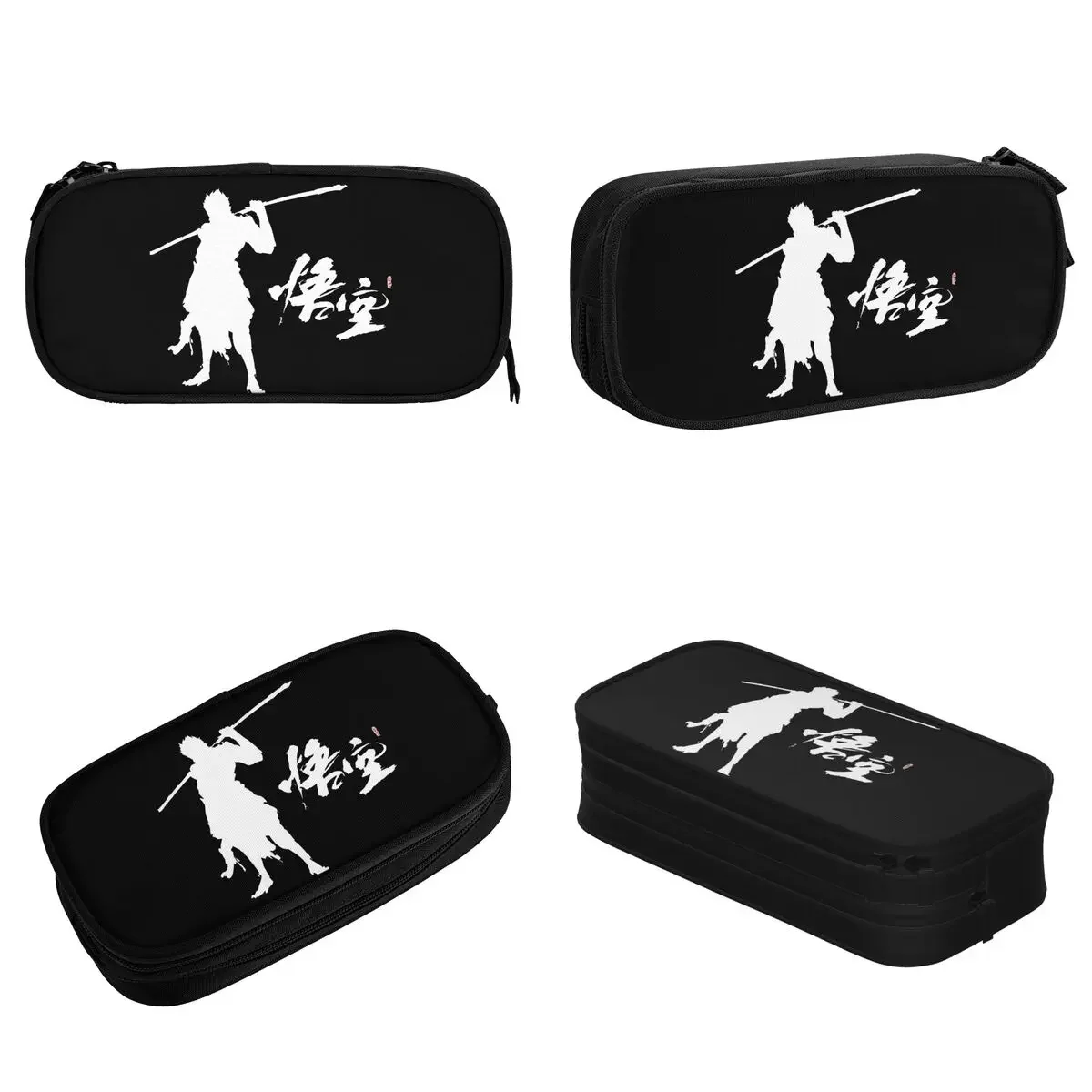 Black Myth Wukong Pencil Cases New Journey to the West Pen Bag Girls Boys Large Storage Office Gift Pencilcases