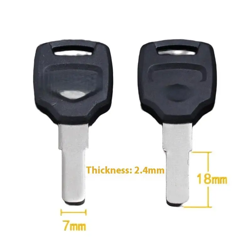 2PCS Motorcycle Top Box Case Luggage Trunk Storage Toolbox Accessories  Copy Of Key Embryo Uncut Rough Keys Blanks