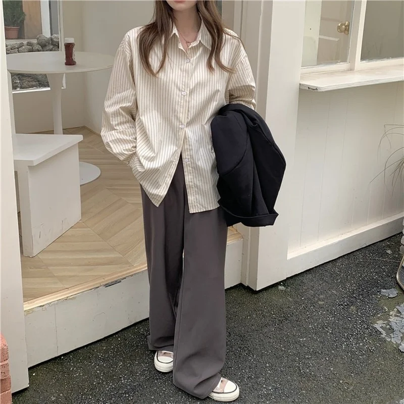 

2021 new Hot selling women tops korean fashion long sleeve blouse casual ladies work button up shirt female ladies tops BAy1424