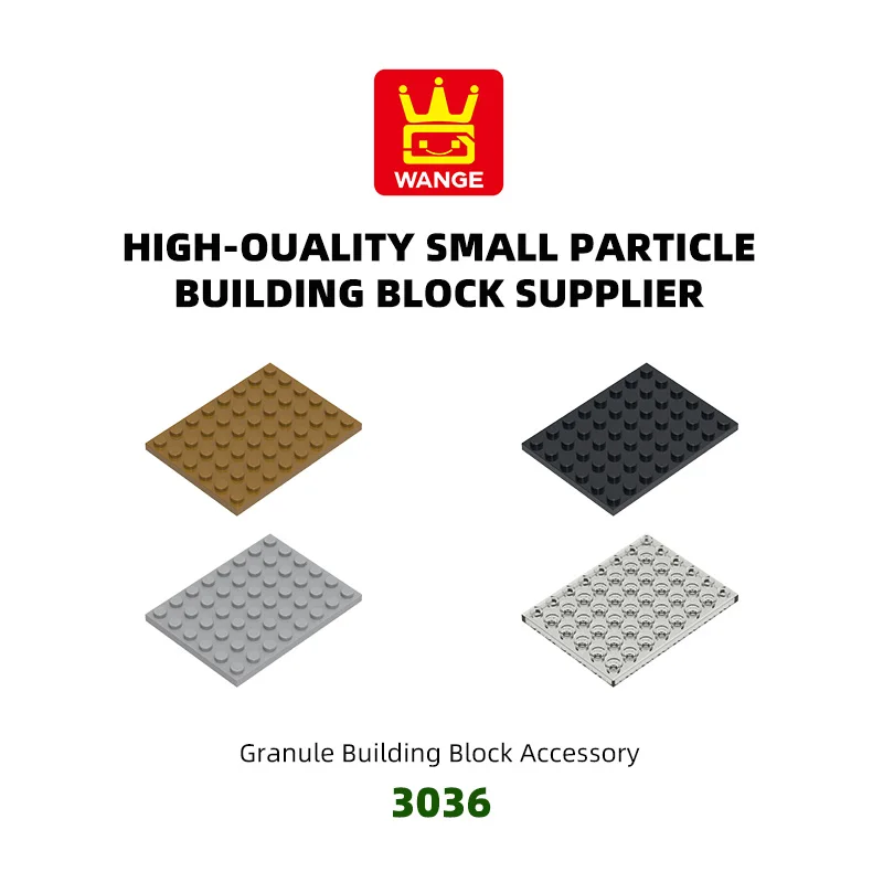 

Wange 3036 100 г/15 шт. 6 × 8 точек пластина строительный блок Moc свободные детали творчество с кирпичом DIY детский подарок сборка игрушка G