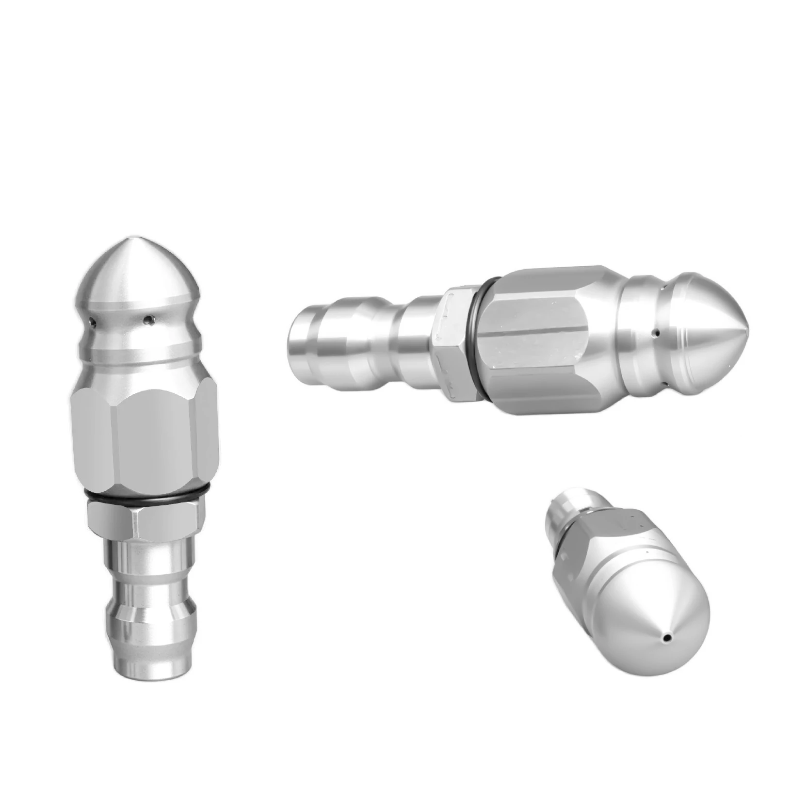 High-Pressure Washer Drain Nozzles, 5000 PSI Sewer Jetting Nozzle, 1/4 Inch High Pressure Washer Accessory