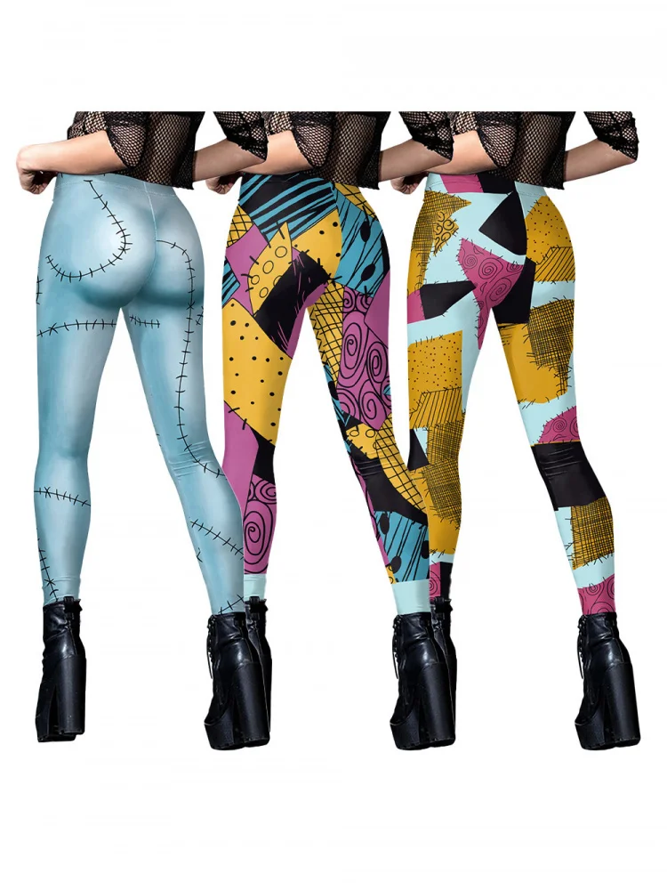 Halloween Sally Dr 3D Digitale Print Kostuum Rollenspel Cisas Nighare ort Sve Dames Dr Polyestervezel