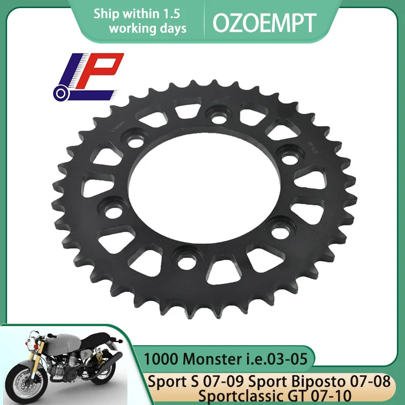 

OZOEMPT 525-39T Motorcycle Rear Sprocket Apply to 1000 Monster i.e.03-05 Sport S 07-09 Sport Biposto 07-08 Sportclassic GT 07-10