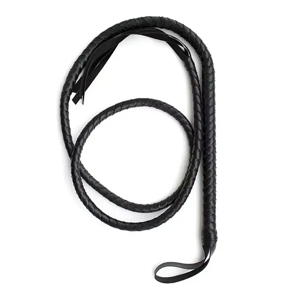 

1Pcs New Paddles Horse Whip Portable With Handle Equestrian Training Pointer 1.8m Leather Racing Riding Crop for Horse Training