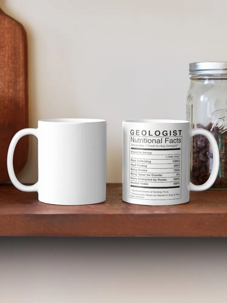 Geologist Nutritional Information | Funny Geology Humour Coffee Mug Espresso Cup Coffee Mugs Coffee Thermal Mug Kawaii Cup