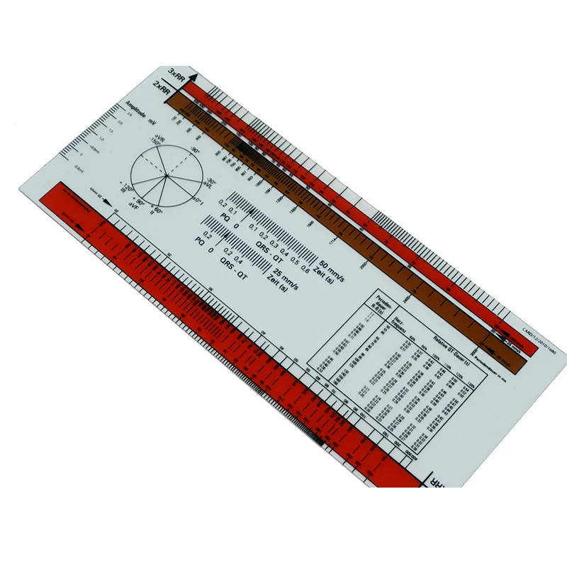 PVC ECG Ruler 360 Degree Goniometer Angle Medical Spine Ruler CM/INCH Medical PD Ruler