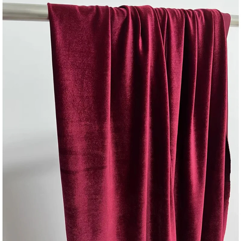 High Quality Velvet Fabric by Yard Formal Dress Backdrops Wedding Party Decoration Curtain Cloth Drap DIY Sewing Material