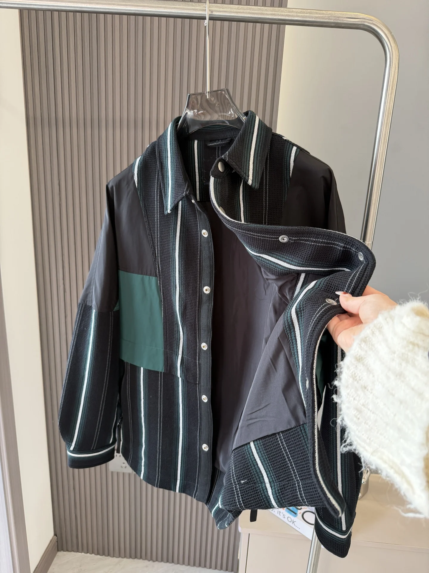 

Мужская повседневная куртка Color Blo Casual H Series свободного кроя, дышащая, на молнии, с длинными рукавами, из полиэстера, для весны и осени