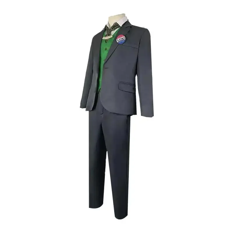 Costume de cosplay Loki de film et de télévision pour hommes, manteau, chemise, pantalon, ensembles d'uniforme, Halloween, fête de carnaval, vêtements de performance sur scène