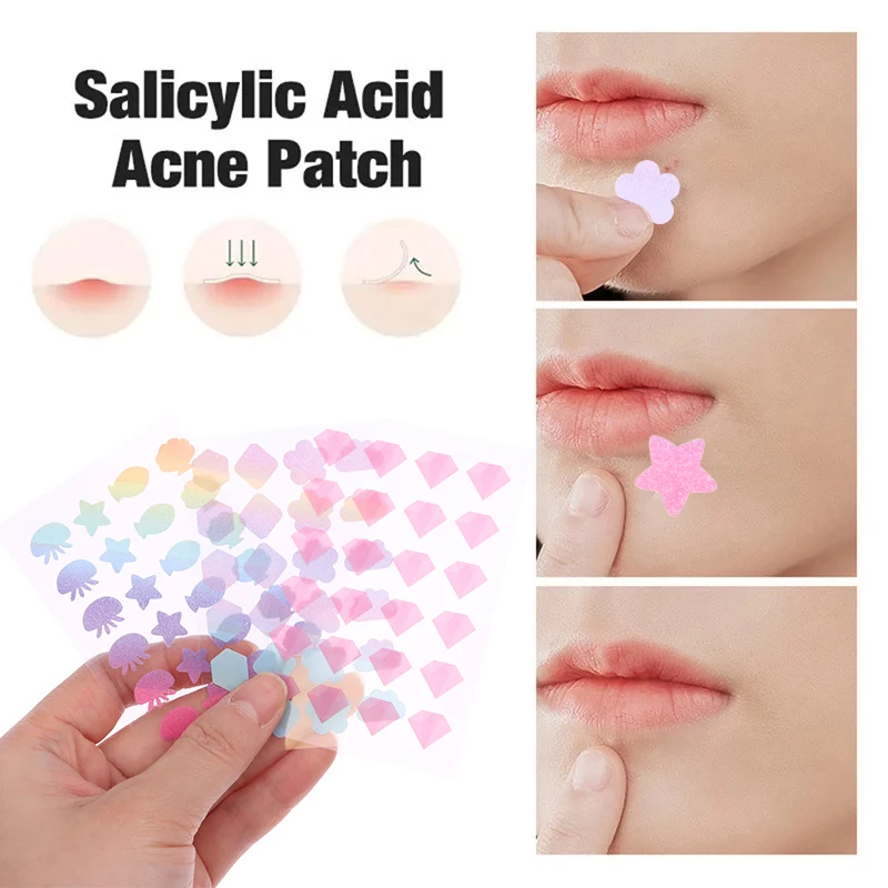 3 Sheets Colorful Flowers Jellyfish Acne Patches Breathable Acne Removal Absorb Secretions Anti Infection Concealer Tool