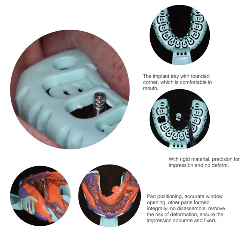 2/6/20Pcs/set Dental Trays Dental Impression Plastic Tray Without Mesh Dentist Tools Dentistry Lab Material Teeth Holder S M L