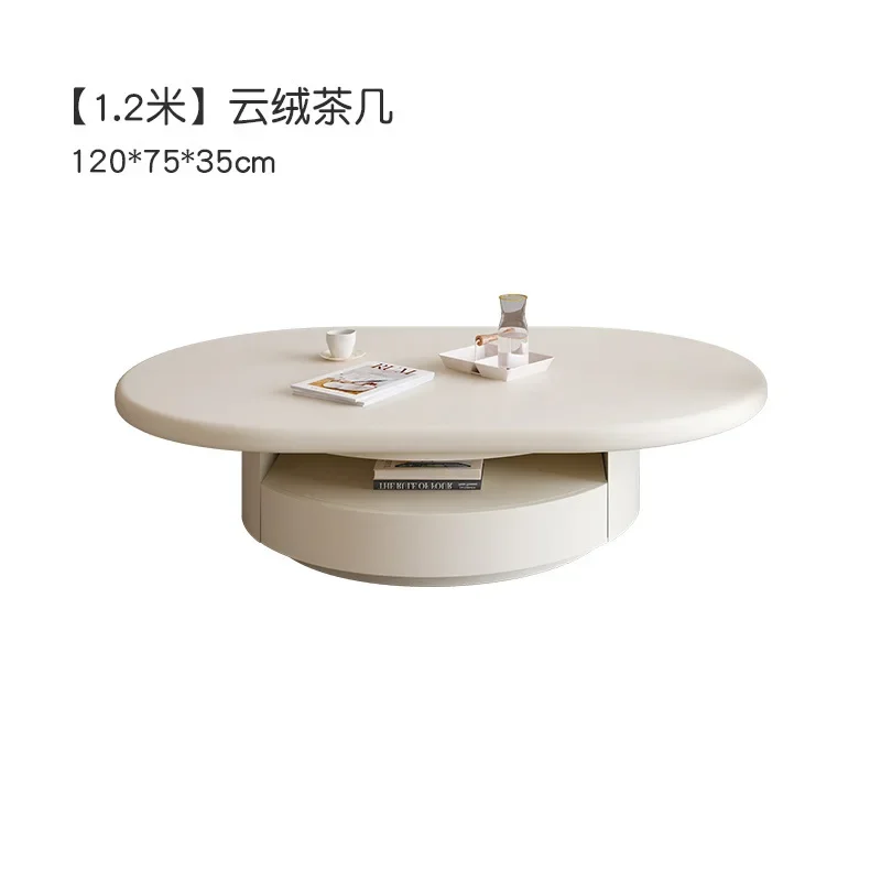 Minimalist Oval Coffee Tables Luxury White Premium Bedroom Coffee Tables Modern Design Stolik Kawowy Furniture Living Room