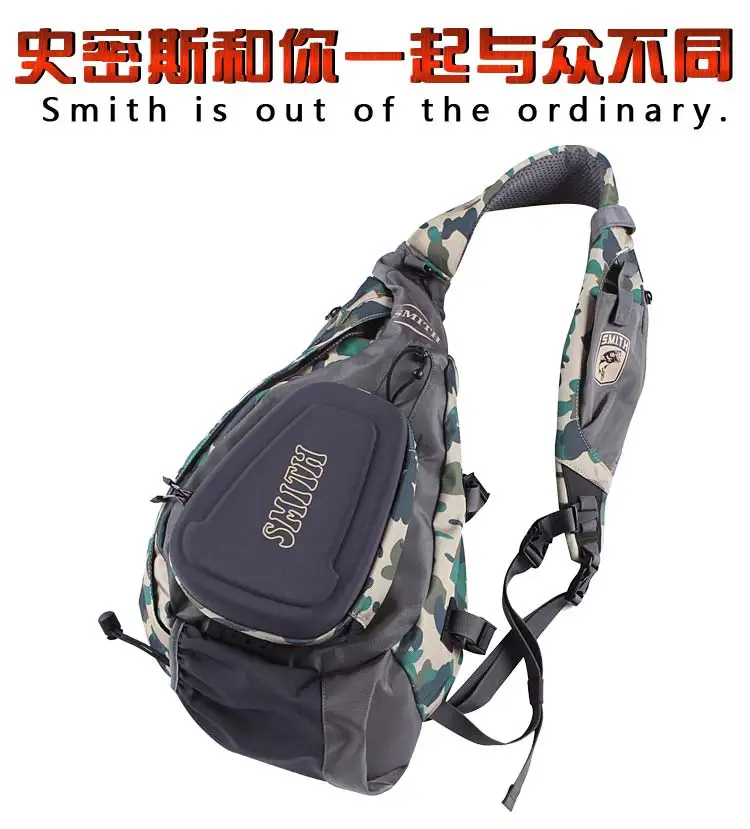 New Japan Imported SMITH Camouflage Lure Bag Outdoor Hard-shell Multifunctional Cross-body Waist Bag