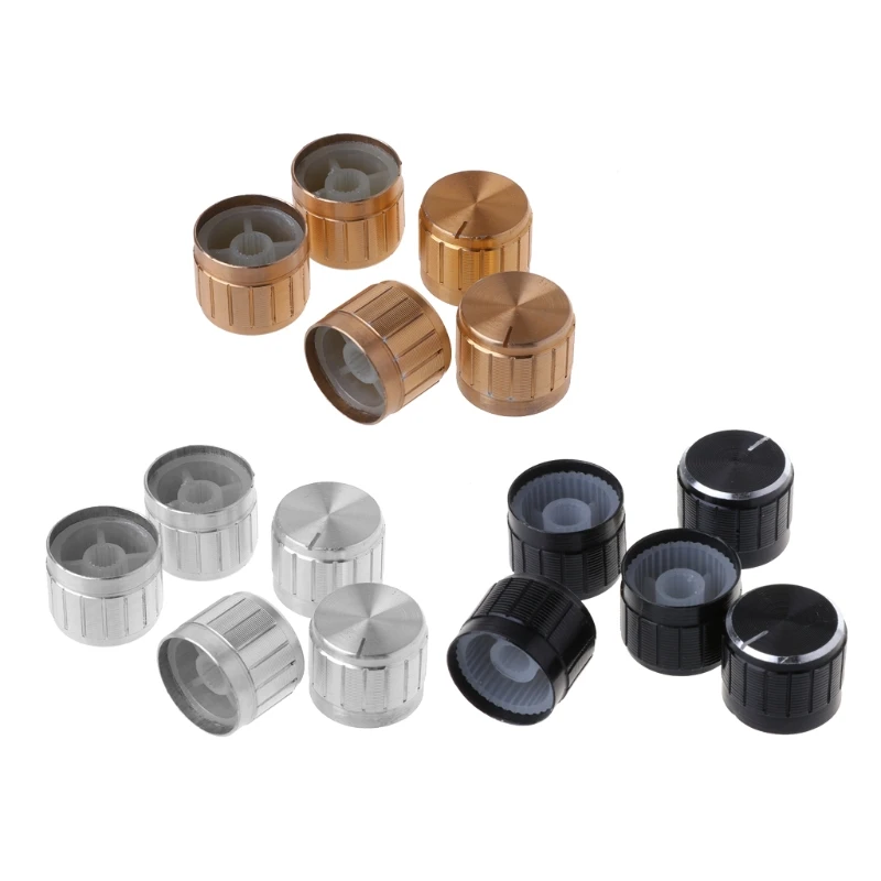 5 sztuk aluminiowych obrotowych element elektroniczny pokrętło potencjometru 21x17mm