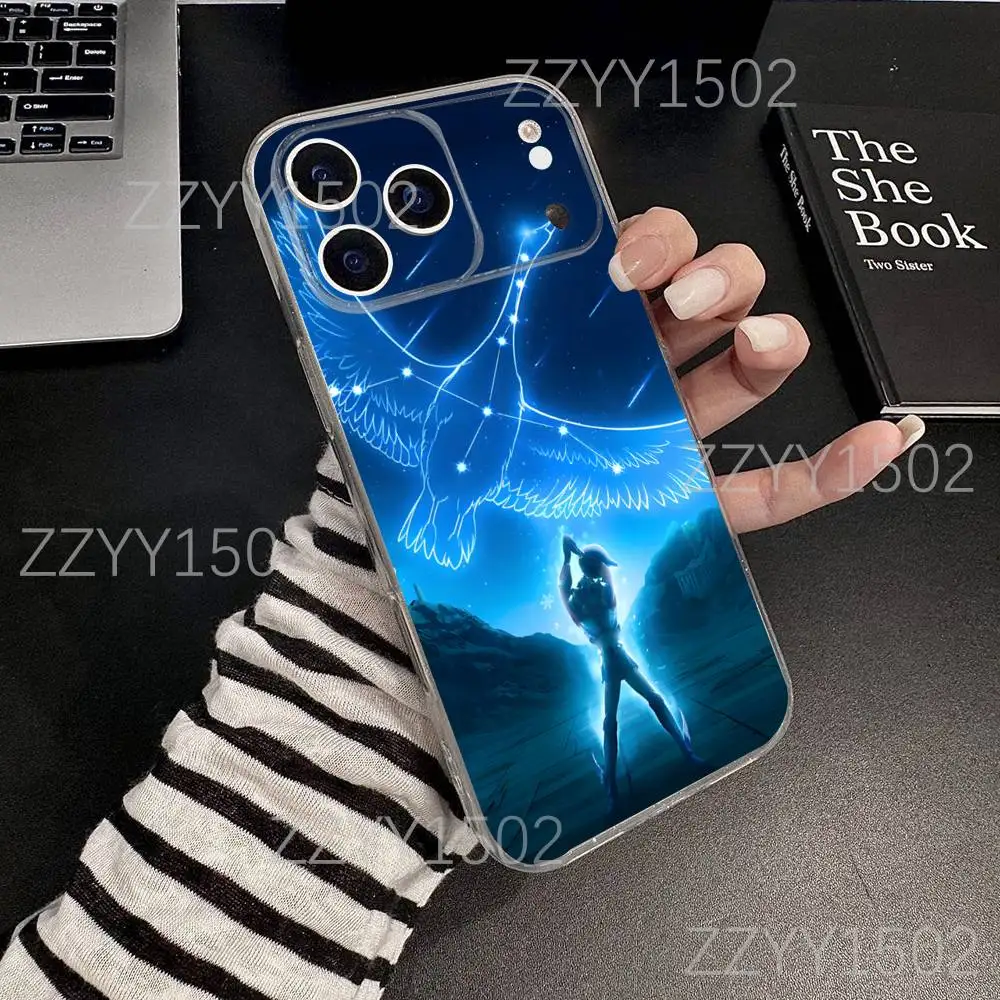 S-Saint Seiya Knights Zodiac Funda de teléfono para iPhone 17,16,15,14,13,12,11 Pro,Max,Plus,X,XS,XR,SE4,E Mini transparente suave