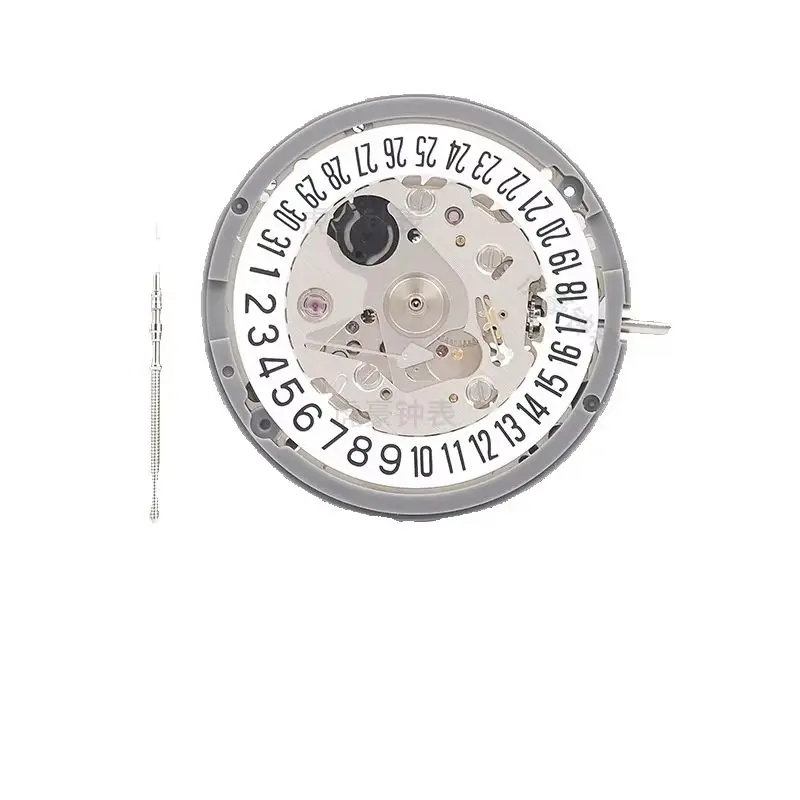 New Trendy Exquisite Japanese Original NH35 Automatic Mechanical Movement With High Precision 6 O'Clock Calendar White Movement