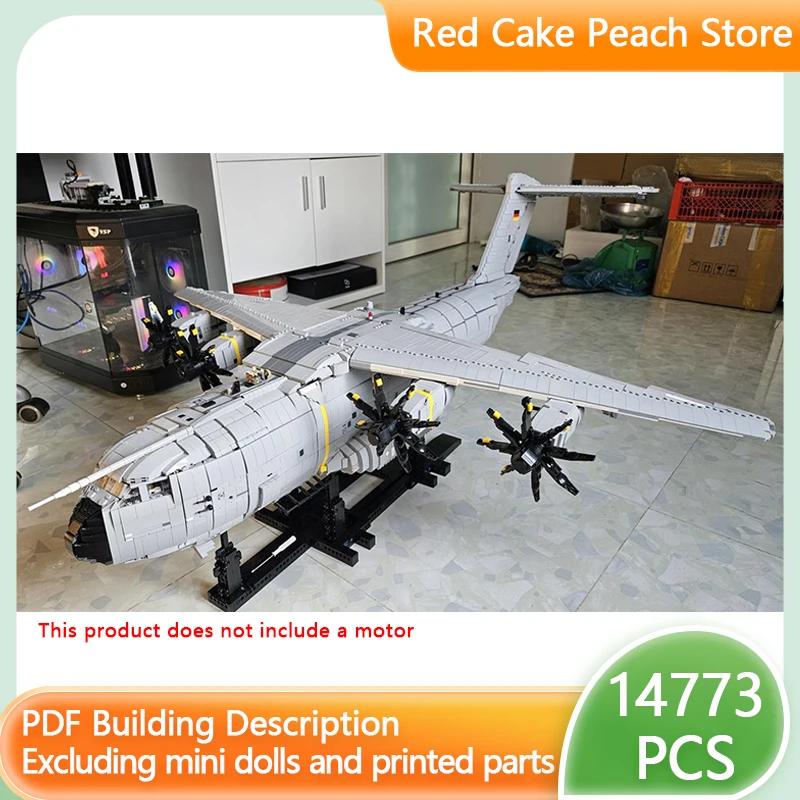 Military Aircraft Model MOC Building Bricks Airbus A400M Atlas Modular Technology Gifts Holiday Assemble Children Toys Suit