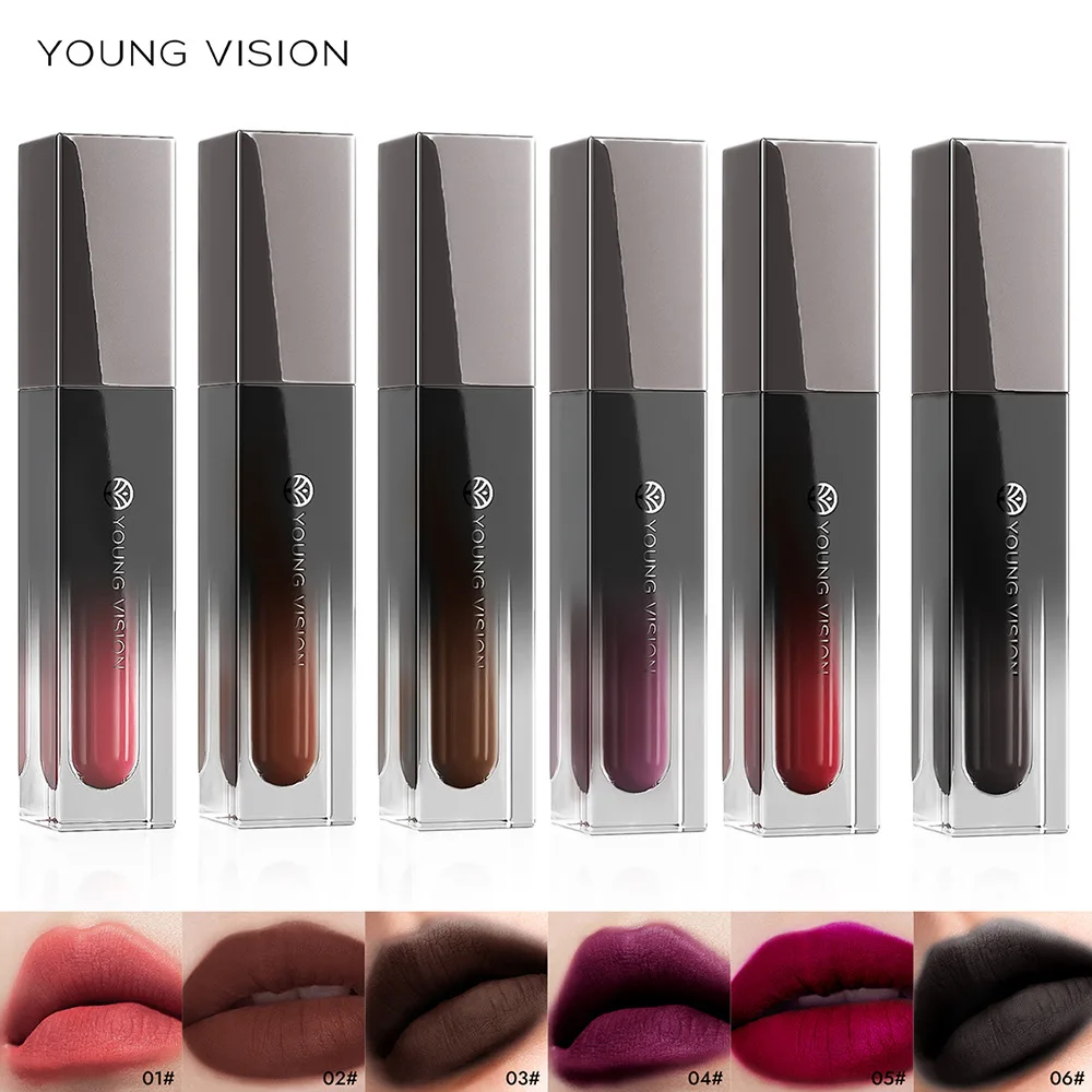 YOUNG VISION Matte Velvet Matte Lip Mud, Gothic Makeup, Multi-Purpose Lip Makeup