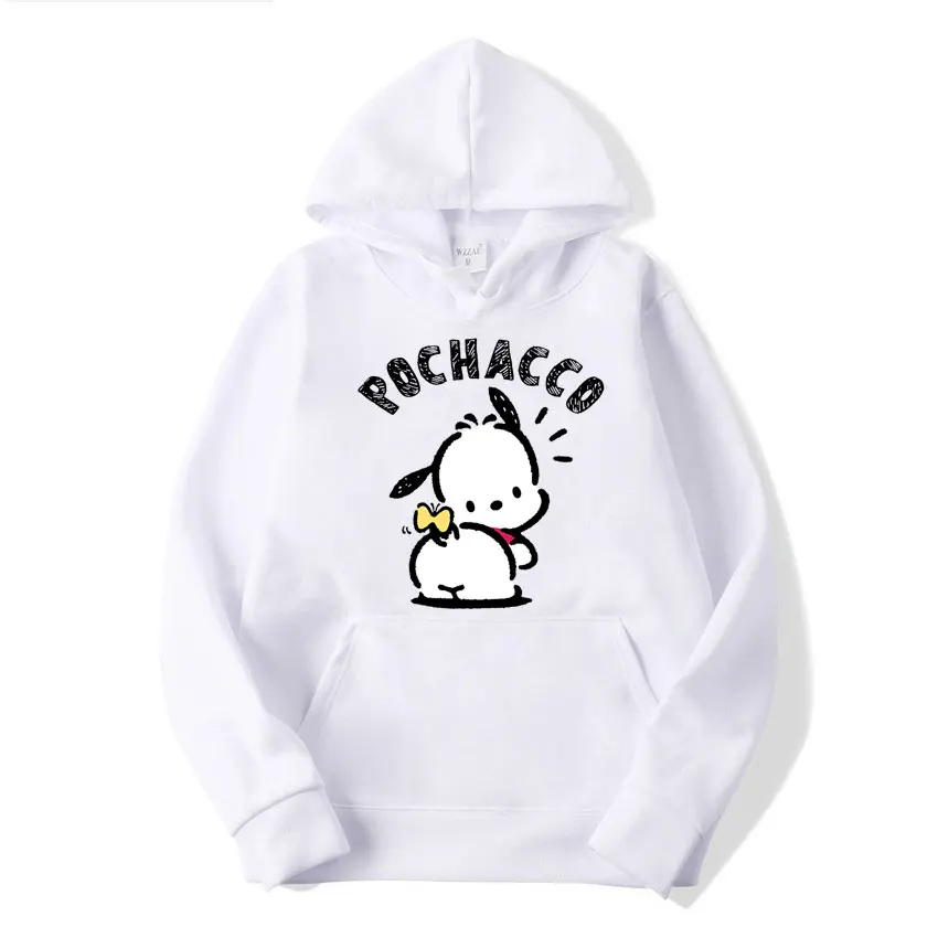 

Pochacco Yellow Hoodies Fashion Leisure Stylish Streetwear Men Women Tops Outerwears Blouse Hoodies Harajuku Funny Sweatshirts