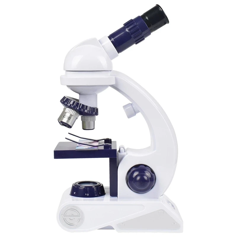 Scuola scienza istruzione microscopio LED microscopio biologico Kit sperimentale microscopio per bambini regalo squisito giocattolo per la casa