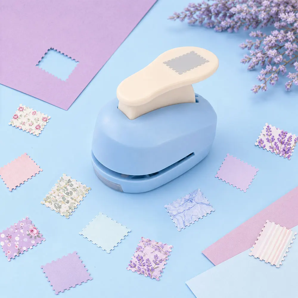 Rectangular Stamp Hole Punch, Stamp Lace Embosser, Size 0.6×0.74 Inches, for Handmade Cards, Scrapbooking, Decoration Making