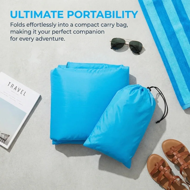 Portable Inflatable Sofa Lounger Lightweight Waterproof Air Couch Fast Inflation Foldable Seat for Beach Pool Camping Travel view 6