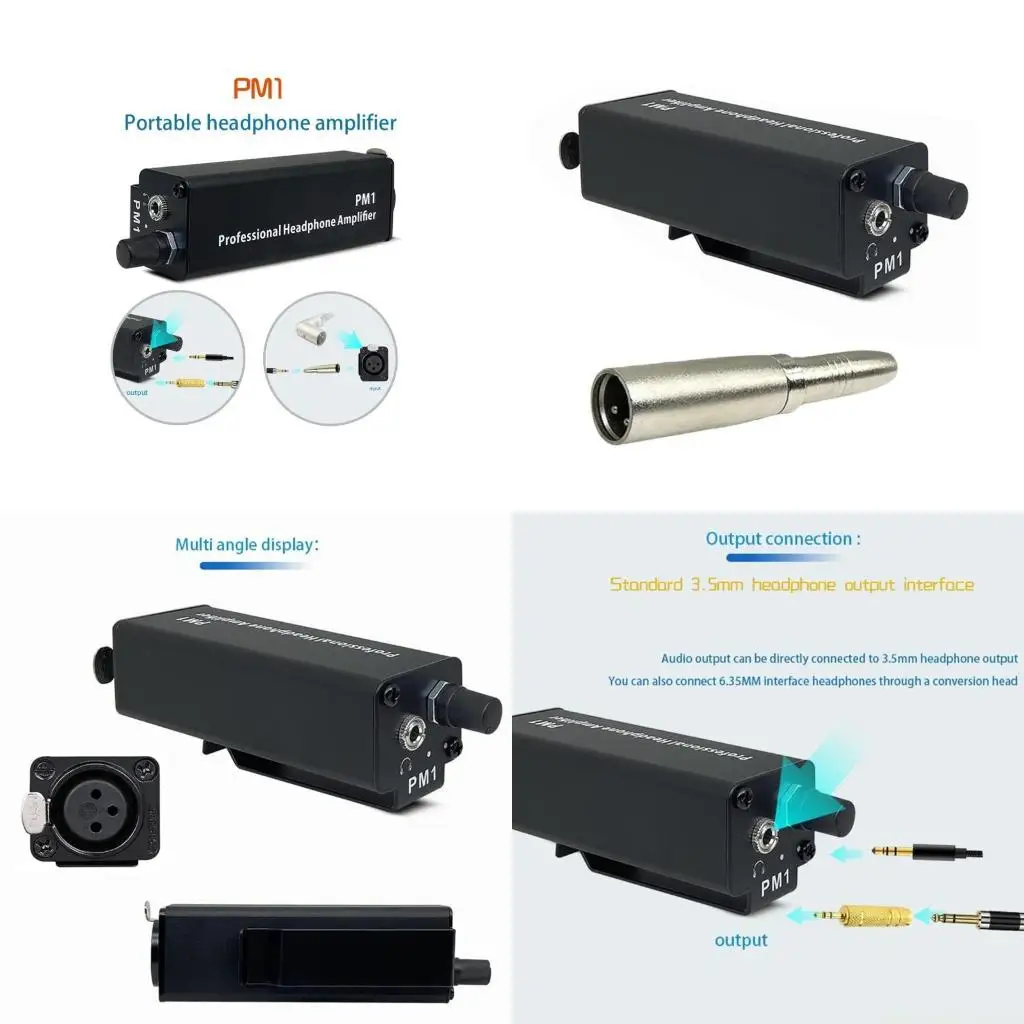 

F62C Удобный адаптер усилителя для наушников 3,5 мм без помех HiFi Sound