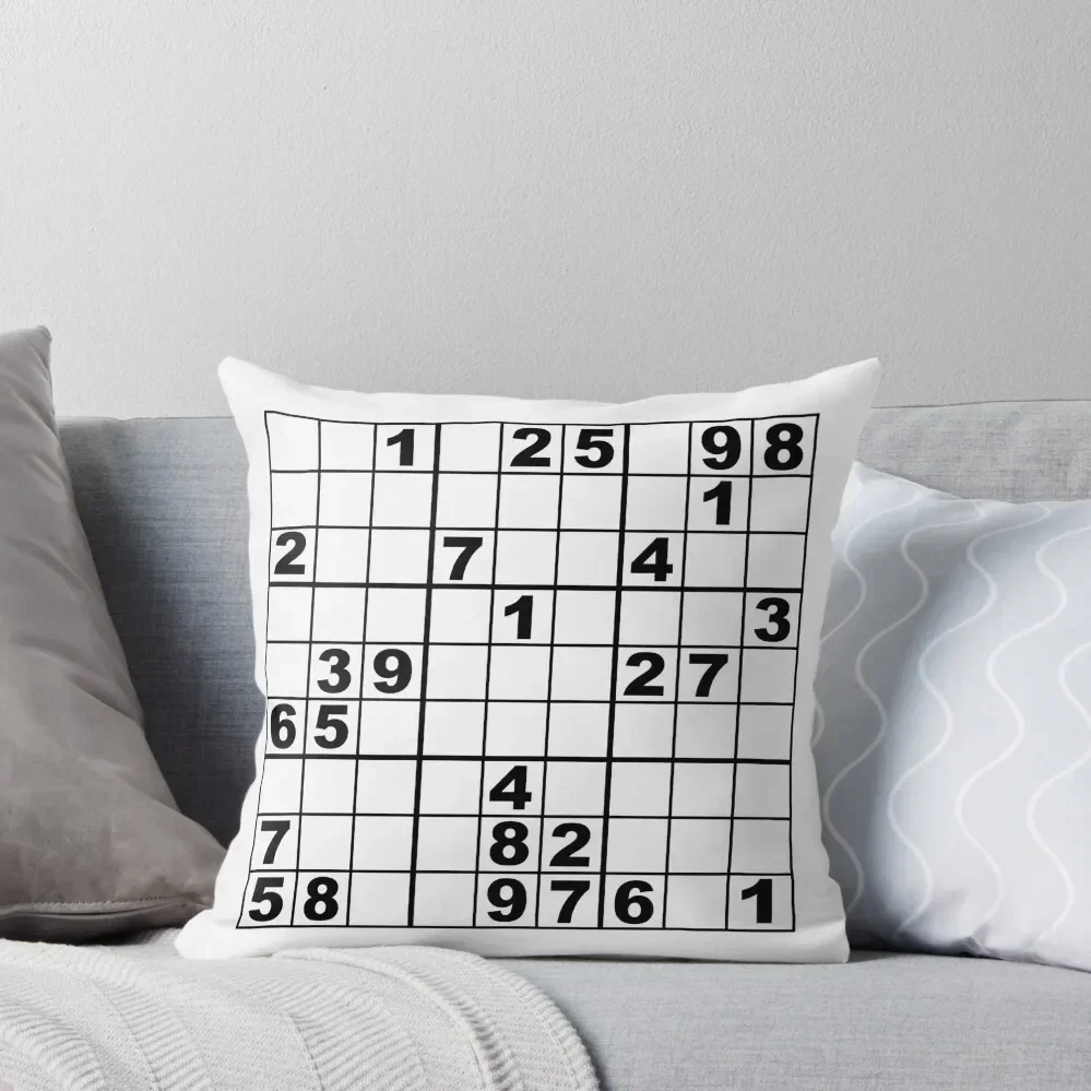 Sudoku Throw Pillow Sitting Cushion Pillowcases Bed Cushions pillow