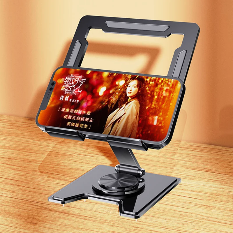 Rotatable Tablet Stand Foldable Desktop Stand Holder Universal for iPad Pro/Air/Mini Laptop Tablet Cell Phone Table Bracket