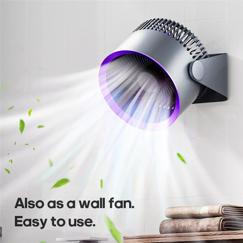 ABFI Quiet Electric Fan Multifunctional Circulator Wireless Portable Ventilator Desktop Wall Ceiling Home Air Cooler
