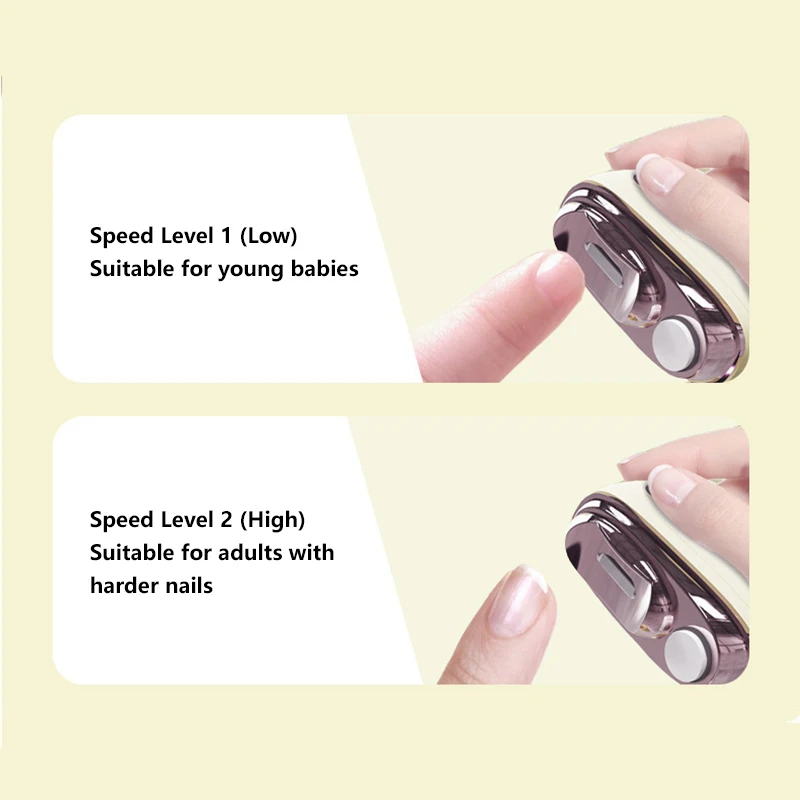 Electric Nail Clippers Rechargeable Mini Household Nail Trimming Machine for Children Adults Portable Automatic Nail Trimmer