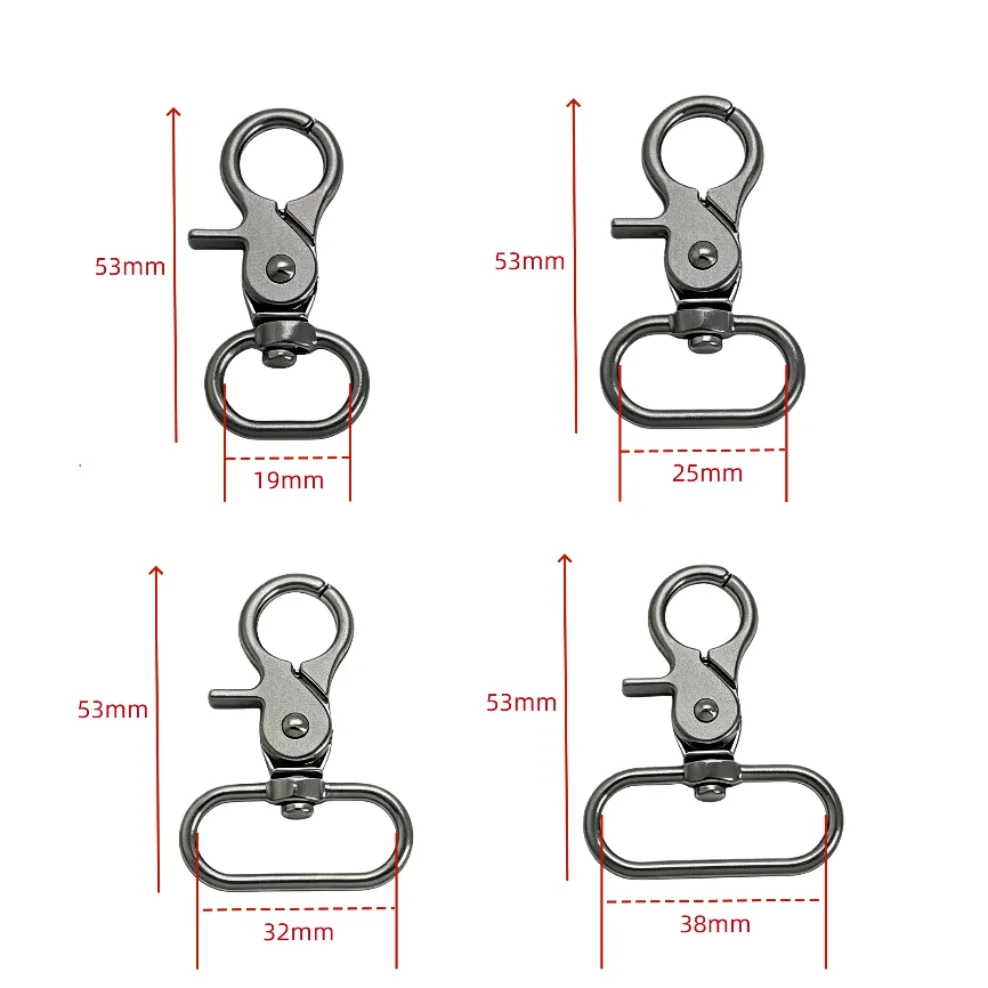 

5pcs Swivel Lobster Clasp Leather Bag Strap Trigger Clip Buckle Keychain Dog Leash Collar Snap Hook Carabiner Shoulder Belt Part