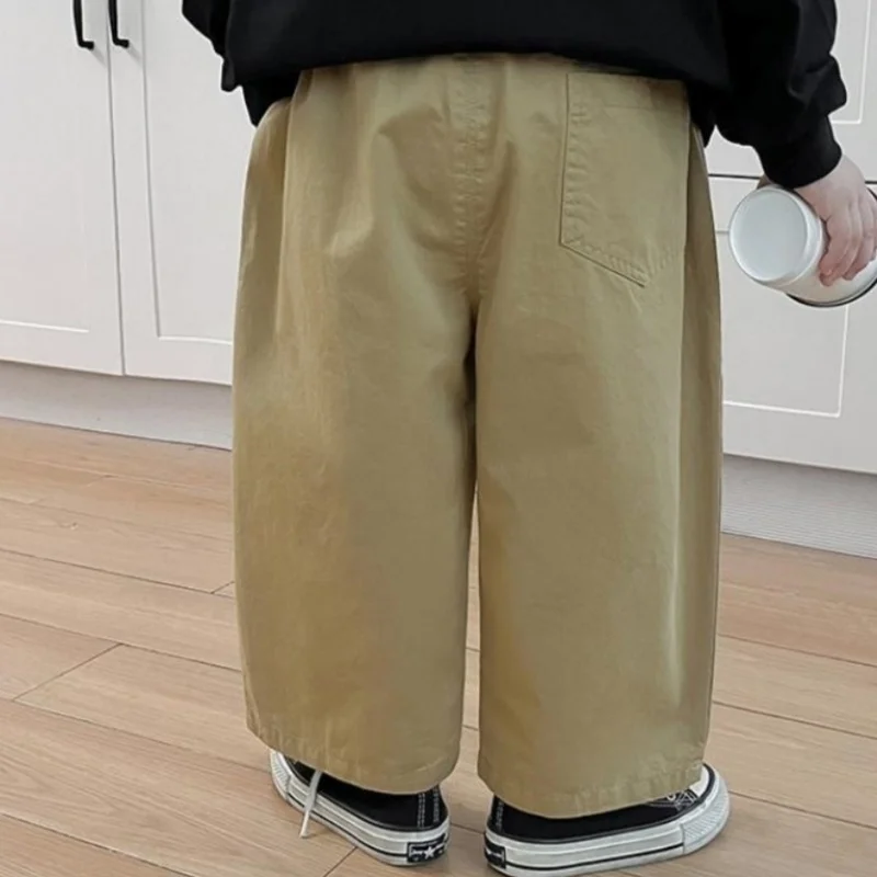 한국 아기 소년 운동복 어린이 가을 긴 바지 어린이 소년 스포츠 솔리드 컬러 바지 유아 팬티 유아 봄 바지