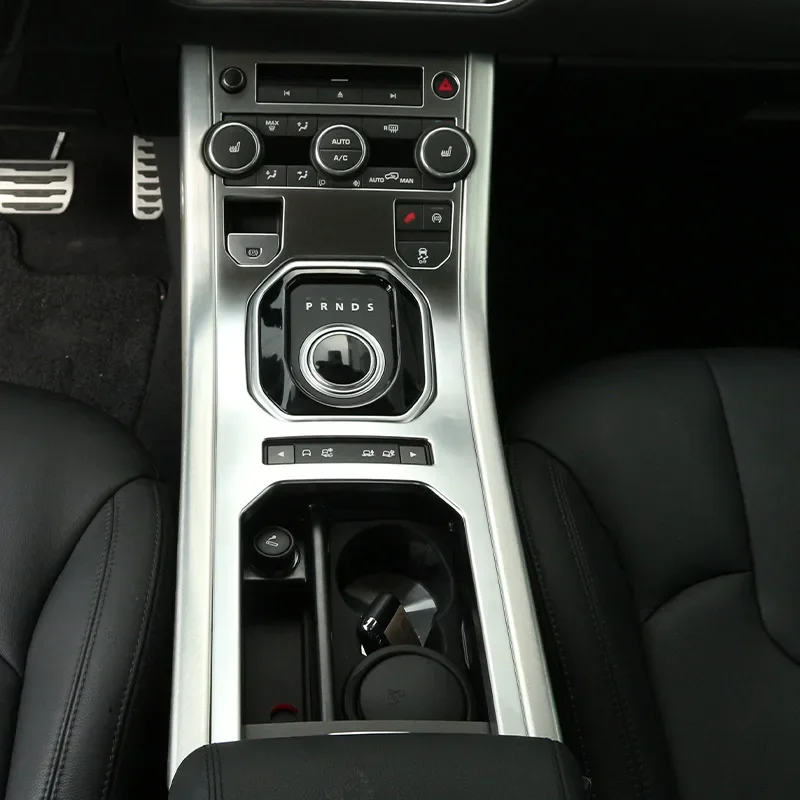 For Land Rover Range Rover Evoque 2012-2018 ABS Chrome Interior Kit Dashboard Center Console Gear Shift Panel Cover Trim Sticker