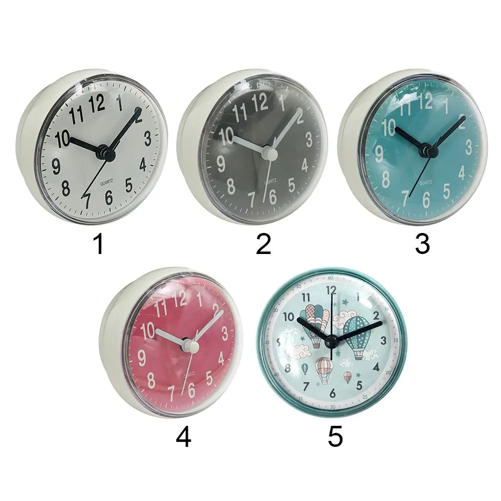 Waterproof Modern Minimalist Mini Sucker Clock Art 3D Wall Watch Wall Clock Home Decor Shower Clocks - view 6