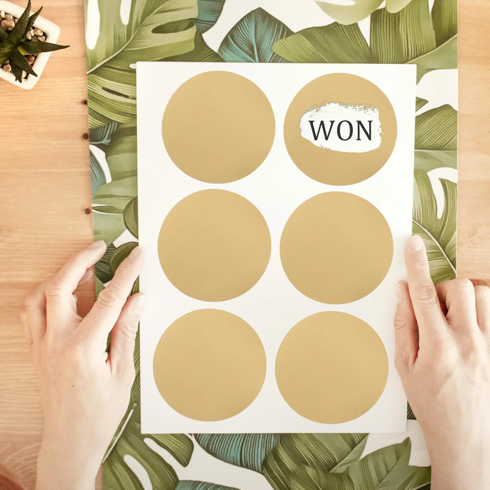 Round Scratch Off Stickers Adhesive DIY Labels Easy to Use for Various Occasions Scratch Card Coating Fun Classroom