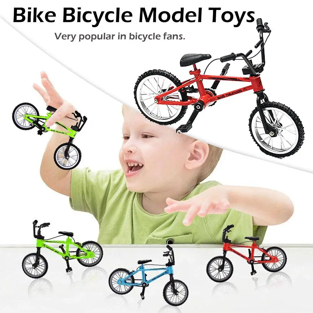 Miniatura roweru ze stopu, model symulacyjny roweru górskiego, rower na palec, zabawka edukacyjna, kreatywność, nauka, przedmiot dekoracyjny dla G M8T6