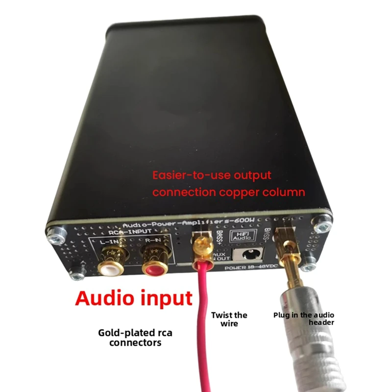 DT98 TPA3255 600W Digital Amplifier Board, High-for Power Professional Subwoofer, Adjustable Low-Frequency Response,
