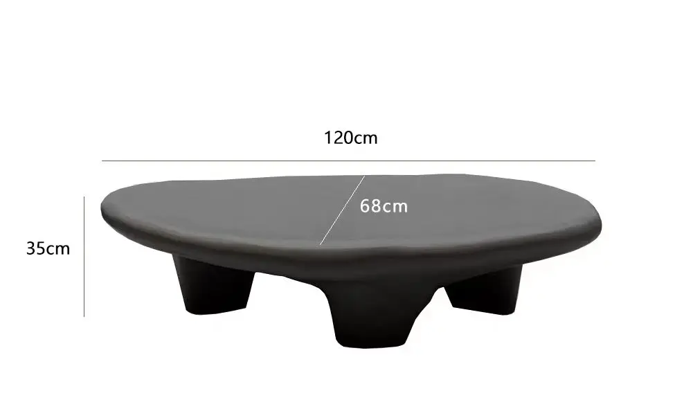 ￥%Factory Cheap High Grade Cream Style Nature Stone Coffee Table Durable Stone Living Room Furniture Set Coffee Table
