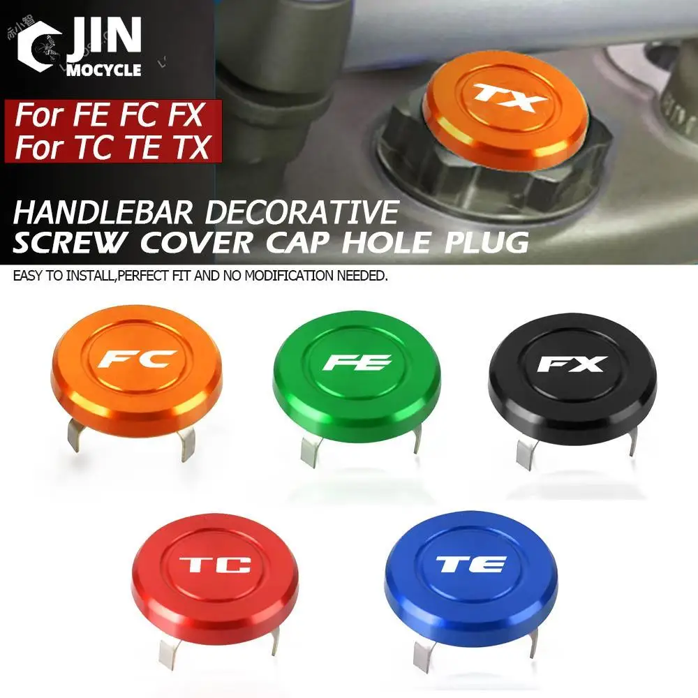 For HUSQVARNA TC TE TX125 TC65 TC85 TC250 TE150 TE250 TE300 TE511 TX300 Motocross Handlebar Decorative Screw Cover Cap Hole Plug