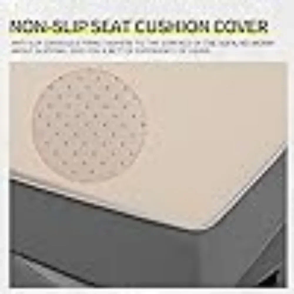 9 Pieces Wicker Patio Furniture Set Outdoor PE Rattan Sectional Conversation Sofa Set with Grey Cushions and Storage Table